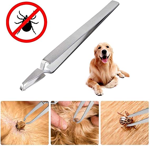 ideanovo Tick Remover Kit - Stainless Steel Tick Remover   Tweezers for Pets Dog, Cat and Humans