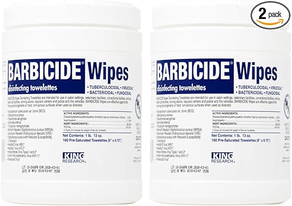 Barbicide Wipes, 160 Count (2-(160 Count))