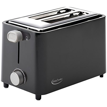 Betty Crocker BC-2605CB 2-Slice Toaster, Black