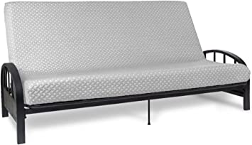 Milliard Memory Foam Futon Mattress – Full Size (Frame Not Included) (Light Grey)