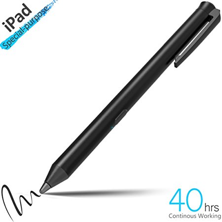 HAHAKEE iPad Stylus Pen,Supports 40hrs Continuous Work & 30 Days Stand-by,High Precision Rechargeable Capacitive Stylus Pen for iPad Series,Passed FCC Certification