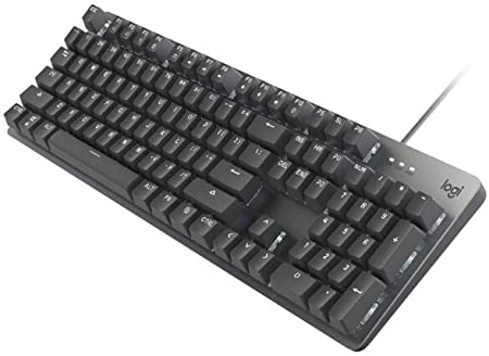 Logitech K845 Mechanical Illuminated Keyboard, Cherry MX Switches, Strong Adjustable Tilt Legs, Compact Size, Aluminium Top Case, 104 Keys, USB Corded, Windows - TTC Red