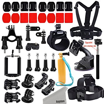 Kupton GoPro Accessories Kit for GoPro Hero 5 / Hero 5 session/ Hero Session/ Hero 4 3  3 2 Xiaomi Yi/ 4K SJ4000 SJ5000 and other Outdoor Action Camera