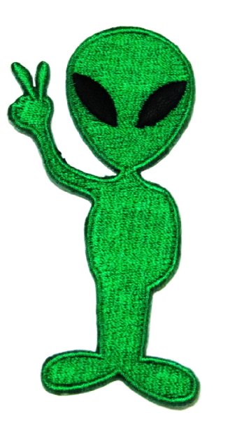 1 X Alien Cartoon Logo Iron on Patch Great Gift for Men and Women/ramakian