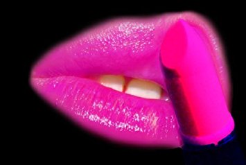 HOT PINK Neon Black Light UV Lipstick, Cream Stick, Rave Lip Stick (NOT Kryolan)