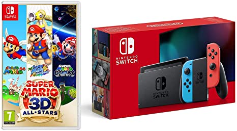 Nintendo Switch (Neon Red/Neon Blue)   Super Mario 3D All-Stars (Nintendo Switch)