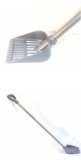 PURRR-FECT SCOOP 34in Tall Standing Litter Scoop Silver This Never Stoop Long Handle Scoop is the perfect scooper for cats and dogs