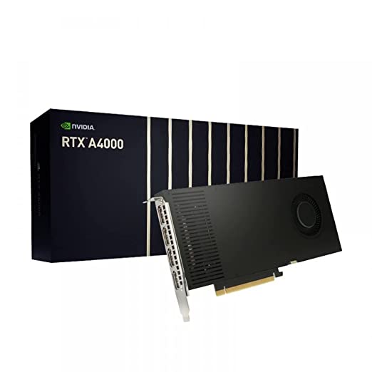 nVidia pci_e RTX A4000 with 16GB of GDDR6 Memory (ECC) 6144 CUDA Cores DirectX 12 3 Years Warranty PCIE 4.0 AAA Game Titles Gaming 4K Editing Mining