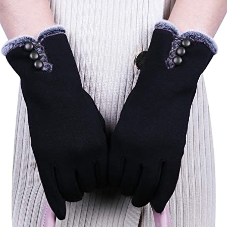 T-GOTING Womens Winter Gloves Warm Lined Touch Screen Driving Gloves（1 Pack）
