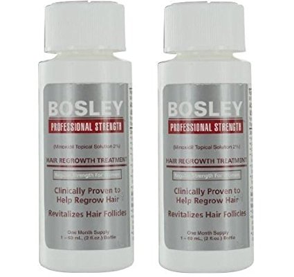 BOSLEY by HAIR REGROWTH TREATMENT, EXTRA STRENGTH FOR MEN- TWO MONTH SUPPLY 2- 2 OZ BOTTLES (Set of 2 (4 Month Supply))