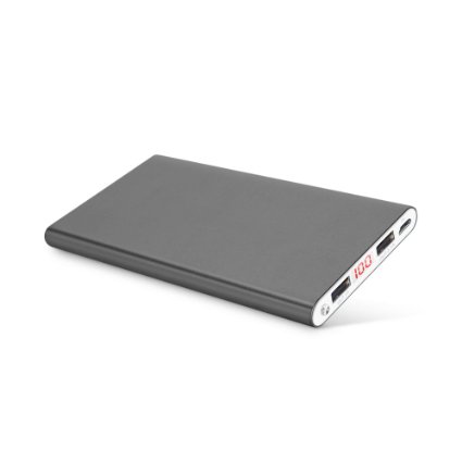 Polanfo NO.20000M Power Bank Universal Ultra Compact 12000mAh External Battery for Smartphone & Tablets-Gray