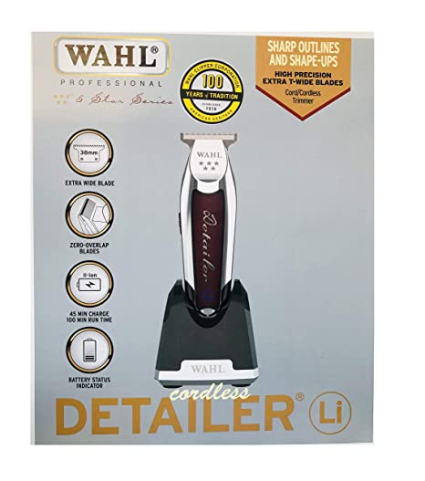 Wahl Professional 5-Star Series Lithium-Ion Cord/Cordless Detailer Li #8171 - Great for Professional Stylists and Barbers - 100 Minute Run Time