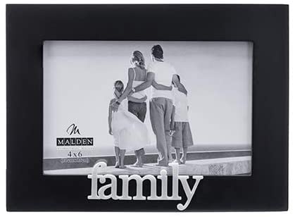 Malden International Designs Family Expressions Picture Frame, 4x6, Black