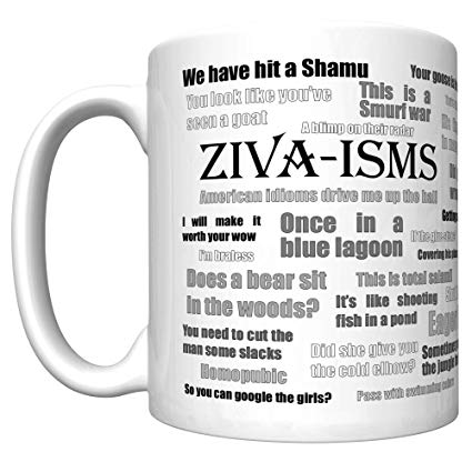 NCIS"Ziva-isms" Ziva David Quotes (Team Gibbs) Funny Sayings Coffee Mug (Old Edition)