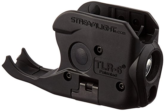 Streamlight 69275 TLR-6 Tactical Pistol Mount Flashlight 100 Lumen with Integrated Red Aiming Laser for Sig Sauer P238/P938, Black