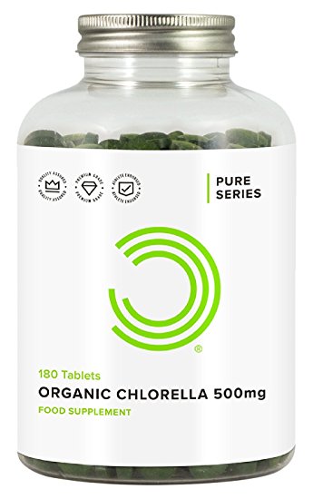 Organic Chlorella Tablets 500mg 180 | Broken Cell Wall | Soil Association