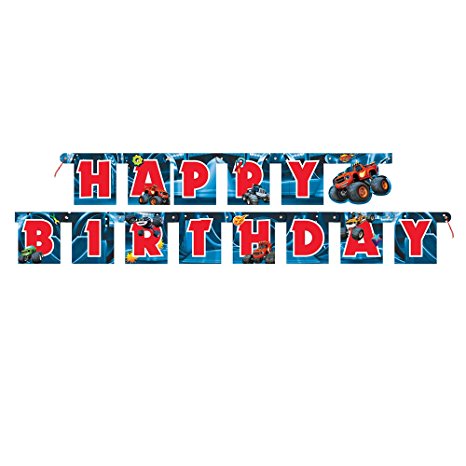 6ft Blaze and the Monster Machines Birthday Banner
