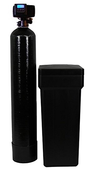 Fleck 5600 SXT Water Softener Ships Loaded With Resin In Tank For Easy Installation (24,000 Grains, Black)