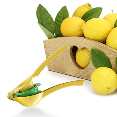 Top Rated ACLUXS Premium Quality Metal Lemon Lime Squeezer – Manual Citrus Press Juicer