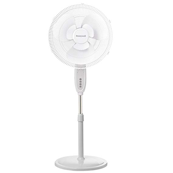 Honeywell Double Blade Pedestal Fan, White