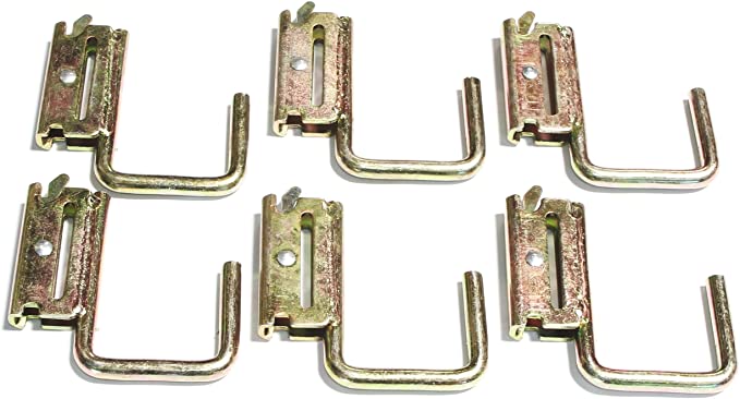 WorldPac (Pack of 6) E-Track Steel JHook Tie Down with Spring Fitting