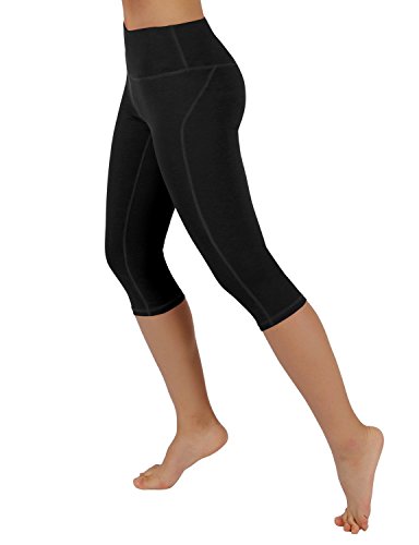 ODODOS Power Flex Yoga Capris Pants Tummy Control Workout Running 4 Way Stretch Yoga Capris Leggings