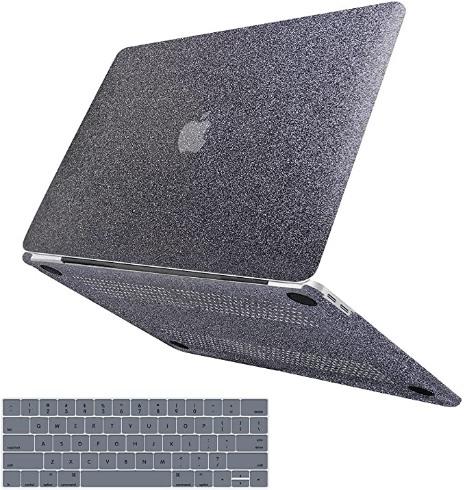 Anban Compatible with MacBook Pro 13 inch Case 2020 2019 2018 2017 2016 Release A2338 M1 A2251 A2289 A2159 A1989 A1706 A1708 with Touch Bar, Glitter Bling Leather Hard Shell Case with Keyboard Cover