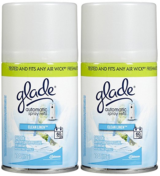 Glade Automatic Spray Refill - Clean Linen - 6.2 oz - 2 pk