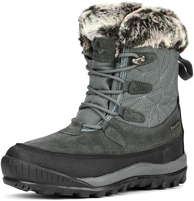 NORTIV 8 Women's A0052 Insulated Waterproof Construction Hiking Winter Snow Boots