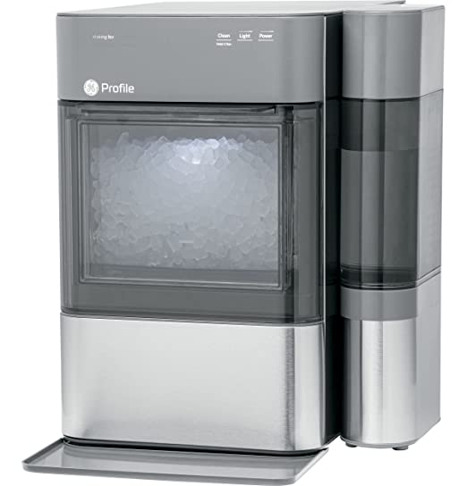 GE Profile Opal | Countertop Nugget Ice Maker with Side Tank | 2.0 Version | Ice Machine with WiFi Connectivity | Smart Home Kitchen Essentials | Stainless Steel