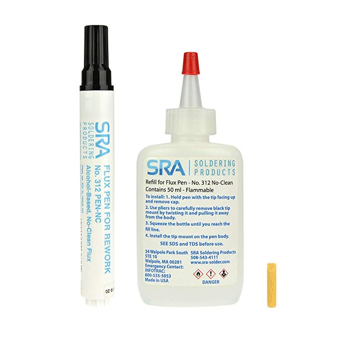 SRA #312 No-Clean Flux Pen and 5 Refills