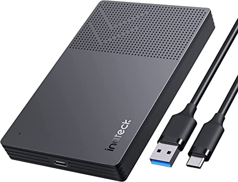 Inateck USB 3.2 Gen 2 Hard Drive Enclosure for 2.5 Inch SSDs and HDDs, Up to 6Gbps, with UASP, FE2014