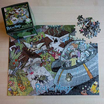 Loot Crate May 2015 Rick and Morty 11in X 14in 300pc Puzzle by Cardinal Industries