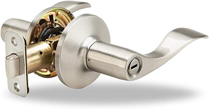 Yale Edge Keowee Lever in Satin Nickel - Privacy