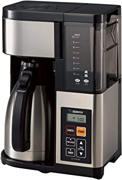 Zojirushi EC-YTC100XB Coffee Maker, 10 Cup, Stainless Steel/Black (Renewed)