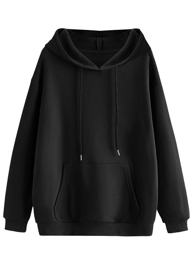 Veirdo® Cotton Fleece Regular Fit Hooded Sweatshirt Full Sleeves Solid Jumper Hoodie for Men/Boys