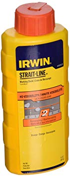 IRWIN Tools STRAIT-LINE High-Visibility Marking Chalk, 8-ounce, Orange (64905ZR)