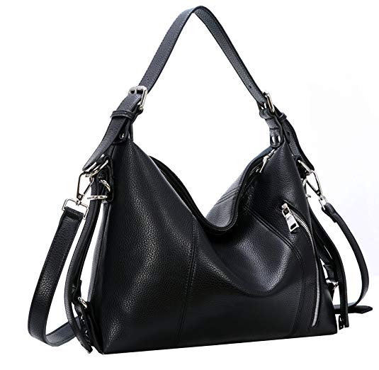 Heshe Vintage Women’s Leather Shoulder Handbags Totes Top Handle Bags Cross Body Bag Satchel Handbag Ladies Purses