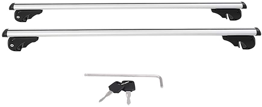 Zerone 2PCS Universal Aluminum Alloy Aluminum Alloy Car Roof Bar (120cm)