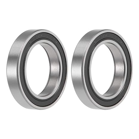 uxcell MR24377-2RS Deep Groove Ball Bearings 24mm x 37mm x 7mm Double Sealed Chrome Steel P0(ABEC1) 2pcs