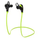 PECHAM Kinetic Wireless Bluetooth Headphones Noise Cancelling Headphones w Microphone  Sports  Running  Gym  Exercise Sweatproof Wireless Earphones for iPhone and Android- GreenBlack