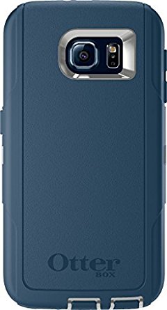 OtterBox Defender Series Case for Samsung Galaxy S6 - Retail Packaging - Casual Blue/Powder Grey/Blue