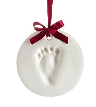 Pearhead Babyprints Baby Handprint or Footprint Keepsake Ornament - Makes A Perfect Holiday Gift, Holiday