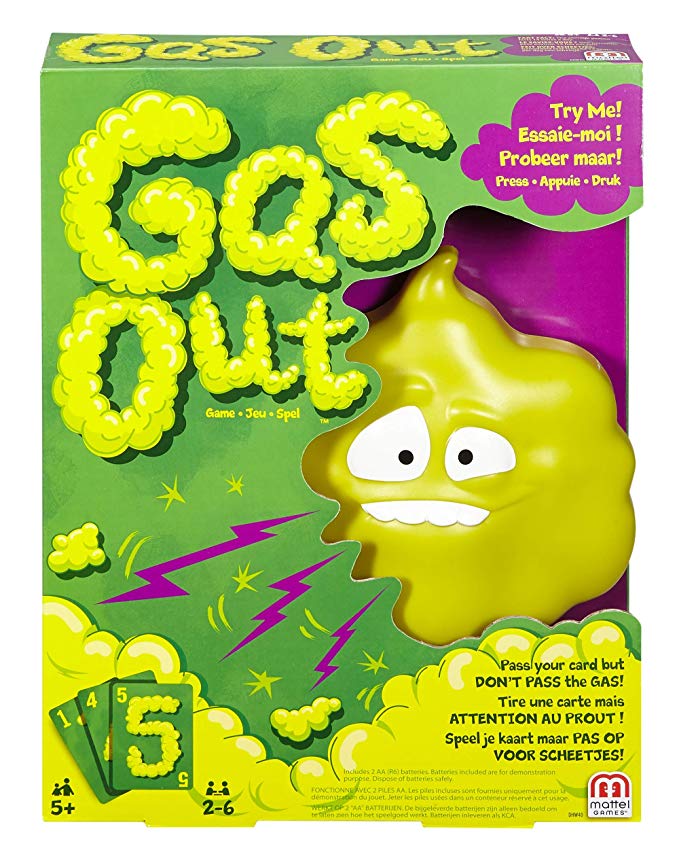 Gas Out Card Game Action Reflex Family Fun Childrens Toy Mattel