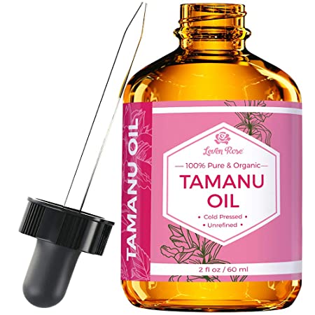 Tamanu Oil by Leven Rose - 100% Pure, Organic, Unrefined, Cold-Pressed Tamanu Oil For Hair, Skin, Nails, Acne, Scars - 2 Oz In Dark Amber Glass Bottle with Glass Dropper - 100%