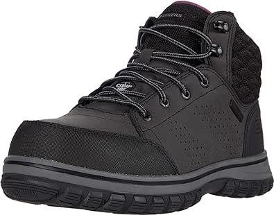 Skechers Women's Padded Collar Safety Boot Industrial Shoe