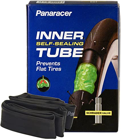 Panaracer Self-Sealing Bicycle Tubes, Schrader Valve, many different sizes, 35 or 48 mm valves, single or two pack