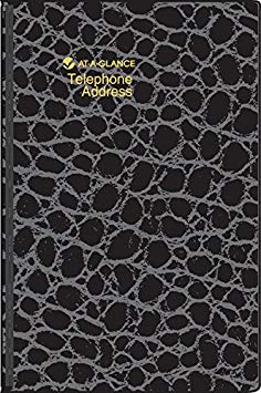 AT-A-GLANCE Small Designer Telephone/Address Book (80401)