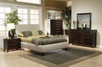 Coaster Home Furnishings 300369KW Casual Contemporary Bed, King, Beige