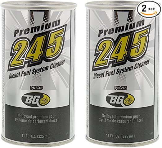 BG 245 Premium Diesel Fuel System Cleaner, 11 oz. Can, 2-Pack